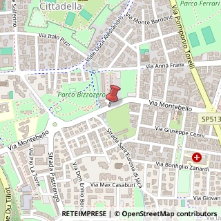 Mappa Via Montebello,  45, 43100 Parma, Parma (Emilia Romagna)