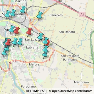 Mappa Strada Guglielmo Marconi, 43122 Parma PR, Italia (2.93789)