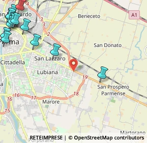 Mappa Strada Guglielmo Marconi, 43122 Parma PR, Italia (3.62867)