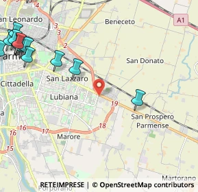 Mappa Strada Guglielmo Marconi, 43122 Parma PR, Italia (3.35688)