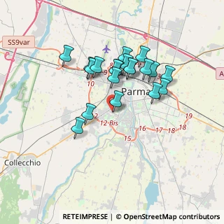 Mappa Via Giuseppe Calestani, 43125 Parma PR, Italia (3.05)