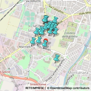 Mappa Via Giuseppe Calestani, 43125 Parma PR, Italia (0.3505)
