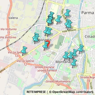 Mappa Via Giuseppe Calestani, 43125 Parma PR, Italia (1.031)