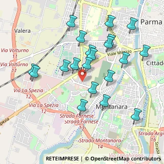 Mappa Via Giuseppe Calestani, 43125 Parma PR, Italia (1.0045)