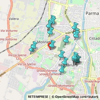 Mappa Via Giuseppe Calestani, 43125 Parma PR, Italia (0.957)