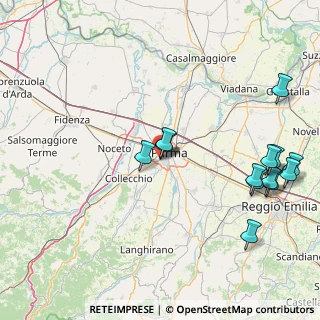 Mappa Via Giuseppe Calestani, 43125 Parma PR, Italia (19.59615)