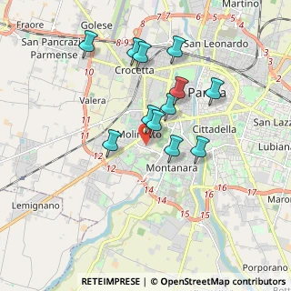 Mappa Via Giuseppe Calestani, 43125 Parma PR, Italia (1.59417)