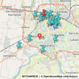 Mappa Via Giuseppe Calestani, 43125 Parma PR, Italia (2.122)