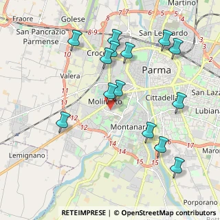 Mappa Via Giuseppe Calestani, 43125 Parma PR, Italia (2.165)