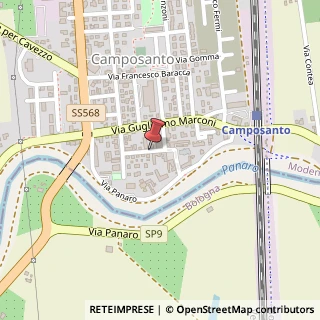Mappa Via Roma,  9, 41038 Camposanto, Modena (Emilia Romagna)