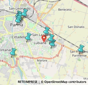 Mappa Via Adriano Piva, 43123 Parma PR, Italia (2.30917)