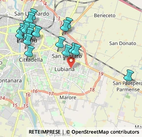 Mappa Via Adriano Piva, 43123 Parma PR, Italia (2.40579)
