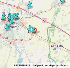 Mappa Strada S. Donato, 43122 Parma PR, Italia (5.57917)