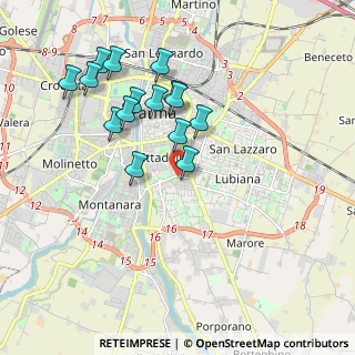 Mappa Via Montebello, 43123 Parma PR, Italia (1.83733)
