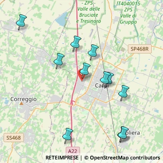 Mappa Viale del Commercio, 41012 Carpi MO, Italia (4.50727)