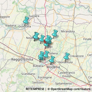 Mappa Viale del Commercio, 41012 Carpi MO, Italia (9.79077)