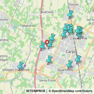 Mappa Viale del Commercio, 41012 Carpi MO, Italia (2.196)