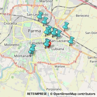 Mappa Largo Guido Carli, 43123 Parma PR, Italia (1.38692)