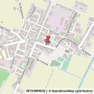 Mappa Via Giovanni Amendola, 11, 42040 Campegine, Reggio nell'Emilia (Emilia Romagna)
