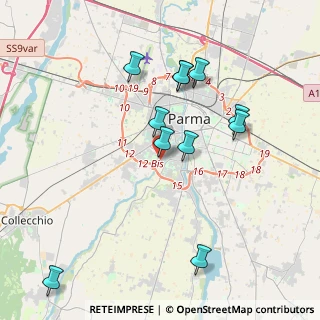 Mappa Strada Farnese, 43125 Parma PR, Italia (3.93727)