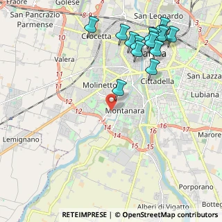 Mappa Strada Farnese, 43125 Parma PR, Italia (2.54933)