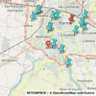 Mappa Strada Farnese, 43125 Parma PR, Italia (2.52)