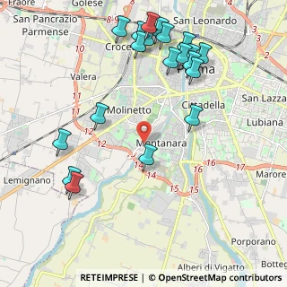 Mappa Strada Farnese, 43125 Parma PR, Italia (2.467)