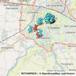 Mappa Strada Farnese, 43125 Parma PR, Italia (1.857)