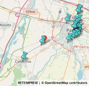 Mappa Via Augusto Franzoj, 43126 Parma PR, Italia (5.574)