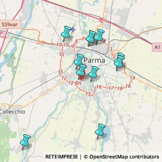 Mappa Via Arnaldo da Brescia, 43125 Parma PR, Italia (3.91091)