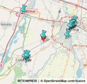 Mappa Via Ugo Ferrandi, 43126 Parma PR, Italia (4.83833)