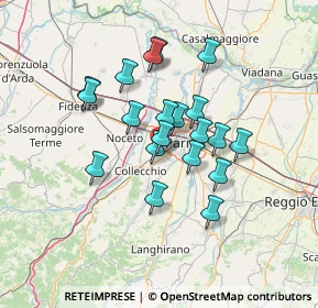 Mappa Via Ugo Ferrandi, 43126 Parma PR, Italia (11.1465)