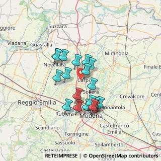 Mappa Via Guadalajara, 41012 Carpi MO, Italia (11.3035)