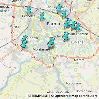 Mappa Via Giacomo Leopardi, 43125 Parma PR, Italia (2.17625)