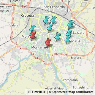 Mappa Via Giacomo Leopardi, 43125 Parma PR, Italia (1.69917)