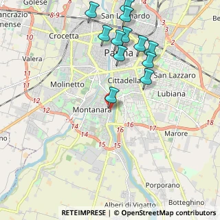 Mappa Via Giacomo Leopardi, 43125 Parma PR, Italia (2.30417)