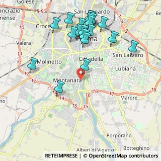 Mappa Via Giacomo Leopardi, 43125 Parma PR, Italia (2.3905)