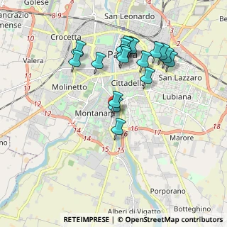 Mappa Via Giacomo Leopardi, 43125 Parma PR, Italia (1.82111)