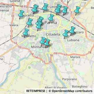 Mappa Via Giacomo Leopardi, 43125 Parma PR, Italia (2.435)
