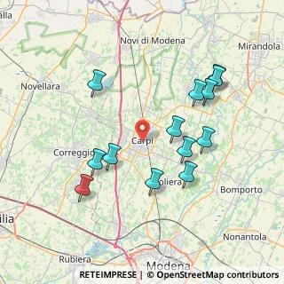 Mappa Via Piero Gobetti, 41012 Carpi MO, Italia (7.68692)