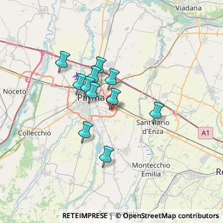 Mappa Via Pieter Paul Rubens, 43123 Parma PR, Italia (5.54636)