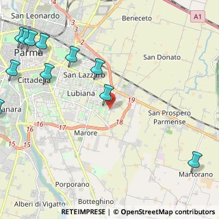 Mappa Via Pieter Paul Rubens, 43123 Parma PR, Italia (3.23909)