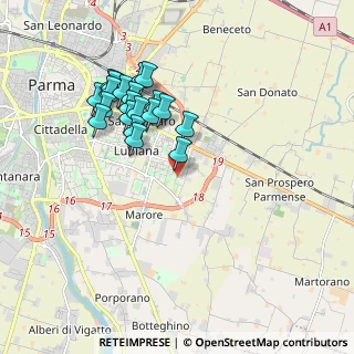 Mappa Via Giorgio de Chirico, 43123 Parma PR, Italia (1.7655)