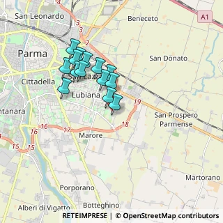 Mappa Via Giorgio de Chirico, 43123 Parma PR, Italia (1.50143)
