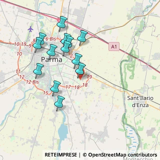Mappa Via Giorgio de Chirico, 43123 Parma PR, Italia (3.76846)