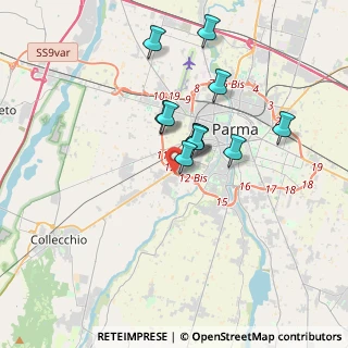 Mappa Via Edison-Volta, 43125 Parma PR, Italia (2.92091)