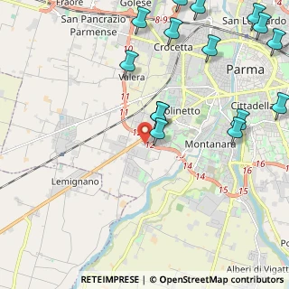 Mappa Via Edison-Volta, 43125 Parma PR, Italia (2.92867)