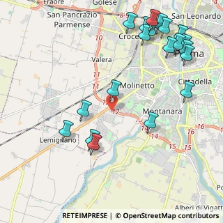 Mappa Via Edison-Volta, 43125 Parma PR, Italia (2.7125)