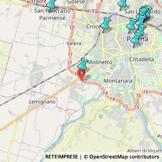 Mappa Via Edison-Volta, 43125 Parma PR, Italia (3.66083)