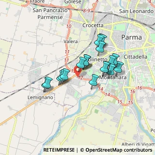 Mappa Via Edison-Volta, 43125 Parma PR, Italia (1.3995)
